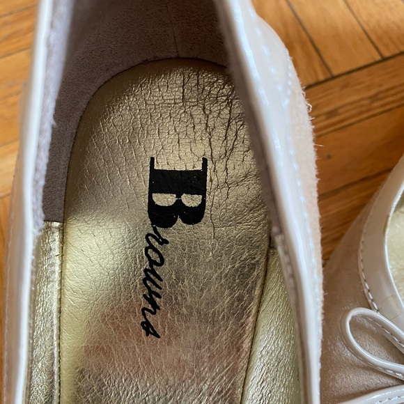 Soulier suède beige compensé - Picture 7 of 9